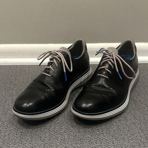 Cole Haan Black and Gray Leather Oxfords OriginalGrand